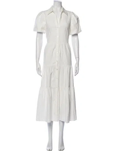 Pre-owned Brochu Walker Long Dress In White