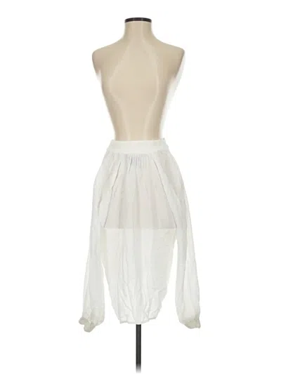 Pre-owned Brochu Walker Long Sleeve Blouse In White