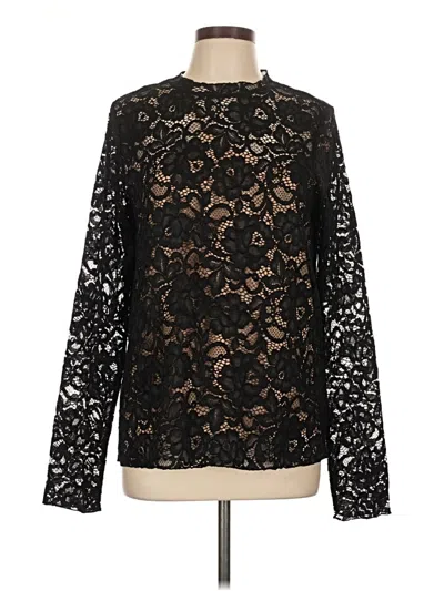 Brochu Walker Long Sleeve Top Black Mock Neckline Tops