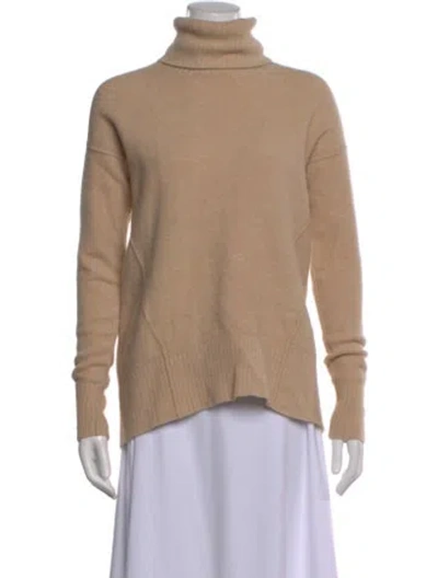 Pre-owned Brochu Walker Merino Wool Turtleneck Sweater In Neutral