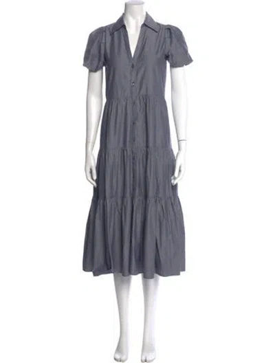 Pre-owned Brochu Walker Midi Length Dress In Gray