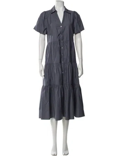 Pre-owned Brochu Walker Midi Length Dress In Gray