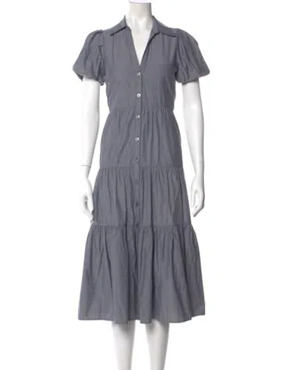 Pre-owned Brochu Walker Midi Length Dress In Gray