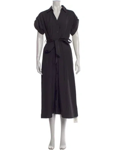 Pre-owned Brochu Walker Midi Length Dress In Gray