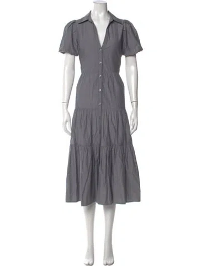 Pre-owned Brochu Walker Midi Length Dress In Grey