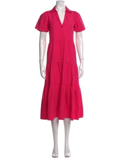 Pre-owned Brochu Walker Midi Length Dress In Pink