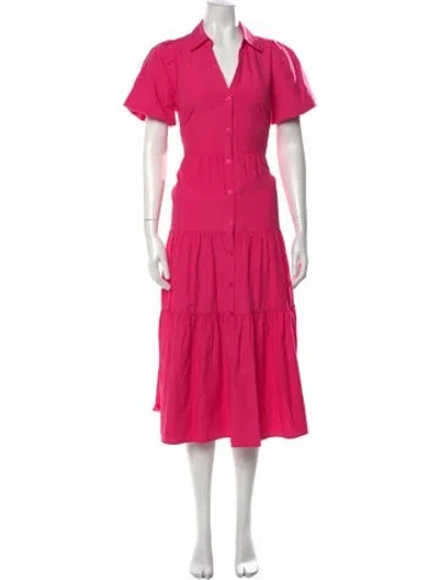 Pre-owned Brochu Walker Midi Length Dress In Pink