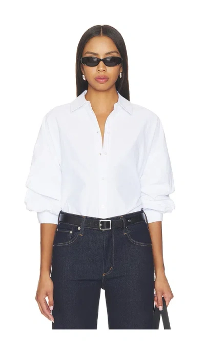 Brochu Walker Milan Shirt In Salt White