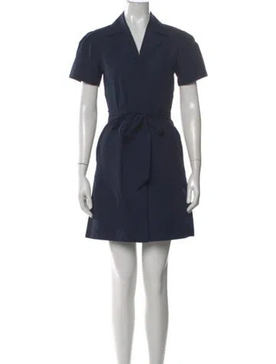Pre-owned Brochu Walker Mini Dress In Blue