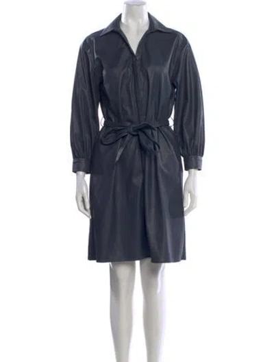 Pre-owned Brochu Walker Mini Dress In Blue