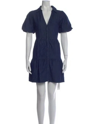 Pre-owned Brochu Walker Mini Dress In Blue
