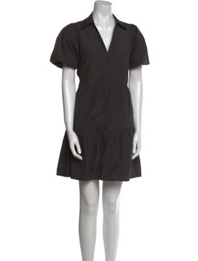 Pre-owned Brochu Walker Mini Dress In Gray