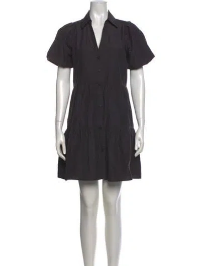 Pre-owned Brochu Walker Mini Dress In Gray