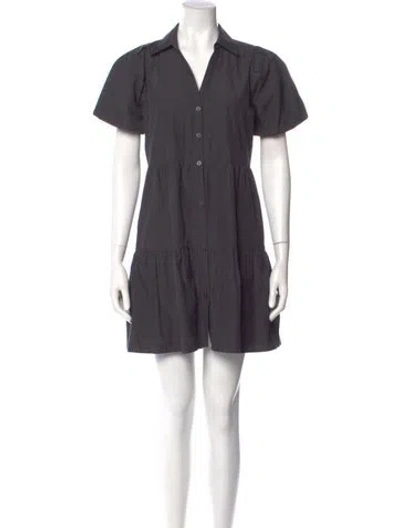 Pre-owned Brochu Walker Mini Dress In Gray