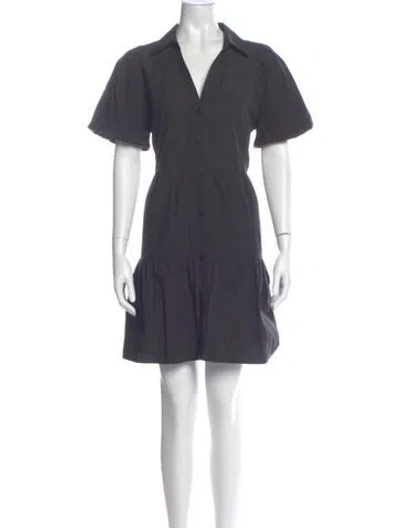 Pre-owned Brochu Walker Mini Dress In Gray