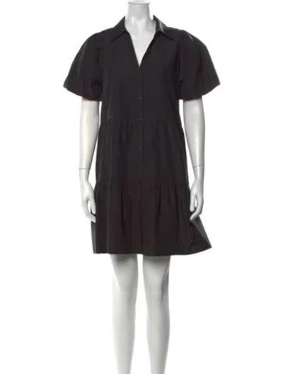 Pre-owned Brochu Walker Mini Dress In Grey