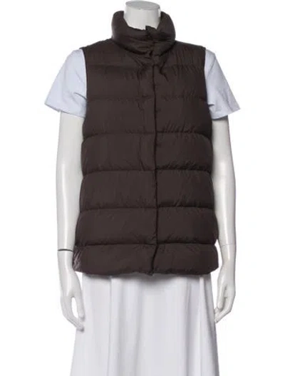 Pre-owned Brochu Walker Nylon Vest In Brown