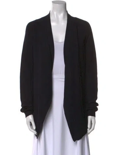 Pre-owned Brochu Walker Open Front Sweater In Black