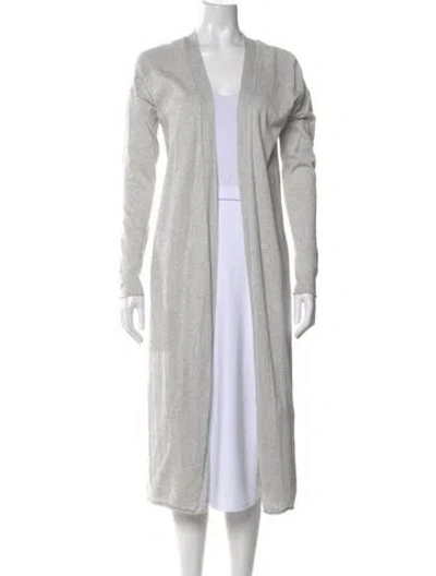 Pre-owned Brochu Walker Open Front Sweater In Gray