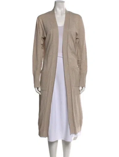 Pre-owned Brochu Walker Open Front Sweater In Neutral