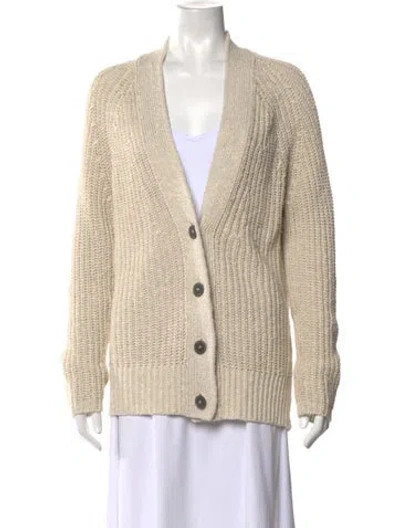 Pre-owned Brochu Walker Open Front Sweater In Neutral
