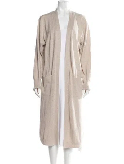 Pre-owned Brochu Walker Open Front Sweater In Neutrals