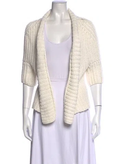 Pre-owned Brochu Walker Open Front Sweater In Neutrals