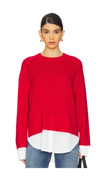 Brochu Walker Parson Crew Looker In Aura Red & White