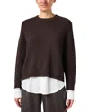 Brochu Walker Parson Wool & Cashmere-blend Sweater In Brown