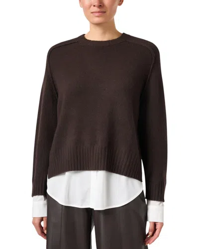 Brochu Walker Parson Wool & Cashmere-blend Sweater In Brown
