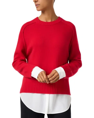 Brochu Walker Parsons Wool & Cashmere-blend Sweater In Red