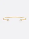 Brochu Walker Romance Pear Diamond Droplet Bracelet In Yellow Gold With Diamonds