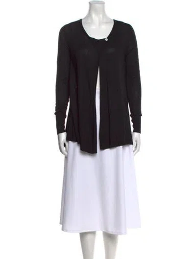Pre-owned Brochu Walker Scoop Neck Sweater In Black