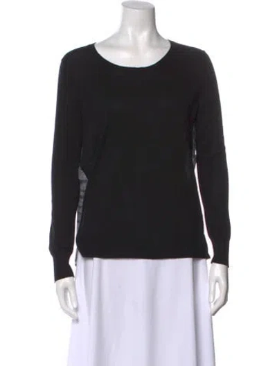 Pre-owned Brochu Walker Scoop Neck Sweater In Black