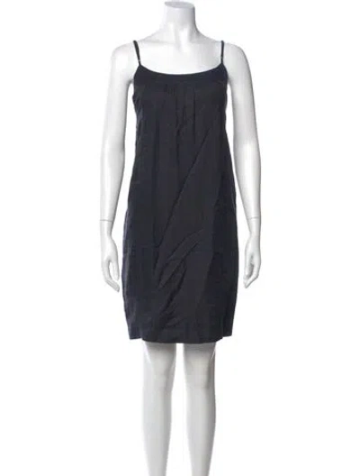 Pre-owned Brochu Walker Square Neckline Knee-length Dress In Blue