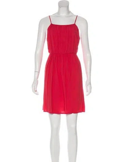 Pre-owned Brochu Walker Square Neckline Mini Dress In Pink