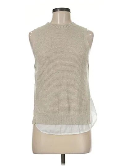 Pre-owned Brochu Walker Sweater Vest In Tan