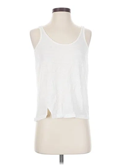 Pre-owned Brochu Walker Tank Top White Halter Neckline Tops