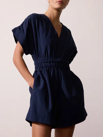 Brochu Walker The Alessia Romper In Navy