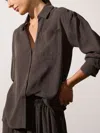 Brochu Walker The Amara Blouse In Licorice