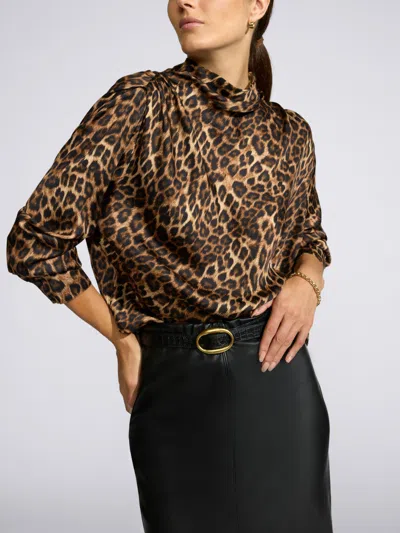 Brochu Walker The Annalise Blouse In Brown