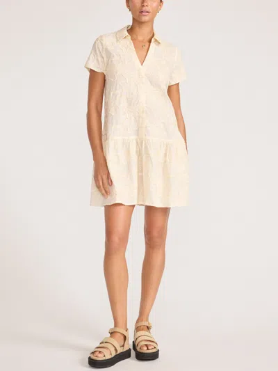 Brochu Walker The Antibes Embroidered Dress In Sand