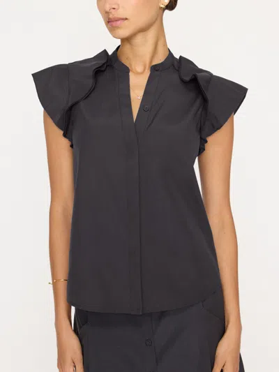 Brochu Walker The Anya Blouse In Washed Black