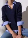 Brochu Walker The Arden Looker In Navy With Oxford