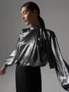 Brochu Walker The Arlo Blouse In Gray