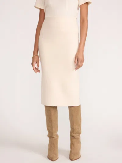 Brochu Walker The Beau Skirt In Oatmeal Mélange