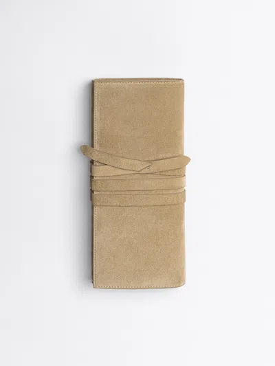 Brochu Walker The Bridle Suede Pochette Clutch In Brown