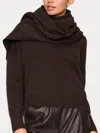 Brochu Walker The Cashmere Fringe Wrap In Carob Mélange