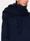 Brochu Walker The Cashmere Fringe Wrap In Navy