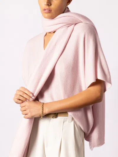 Brochu Walker The Cashmere Fringe Wrap In Pink